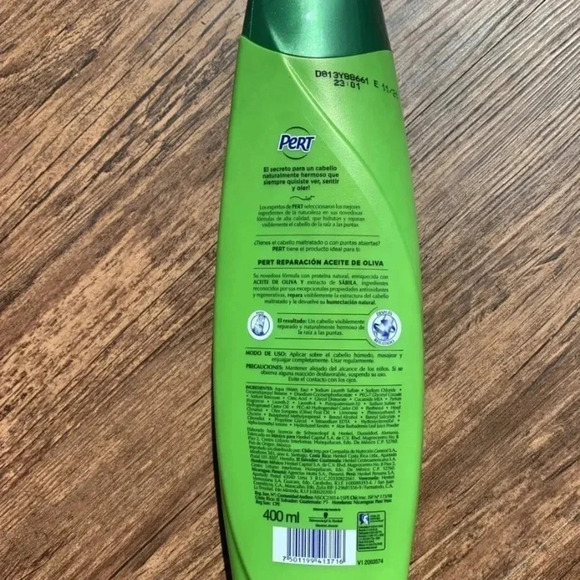 PERT Shampoo with Olive Oil Color-Treated Dry Damaged Hair 13.56 fl oz New - Picture 2 of 5